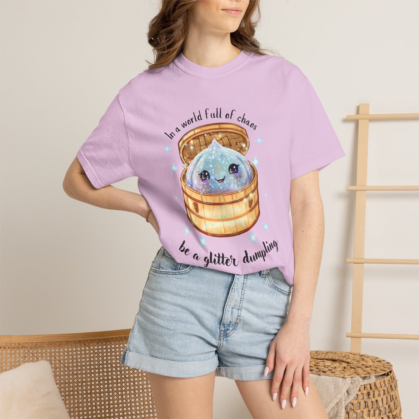 In a World Full of Chaos, Be a Glitter Dumpling™ Graphic Tee | Viral Squishy Inspired Shirt