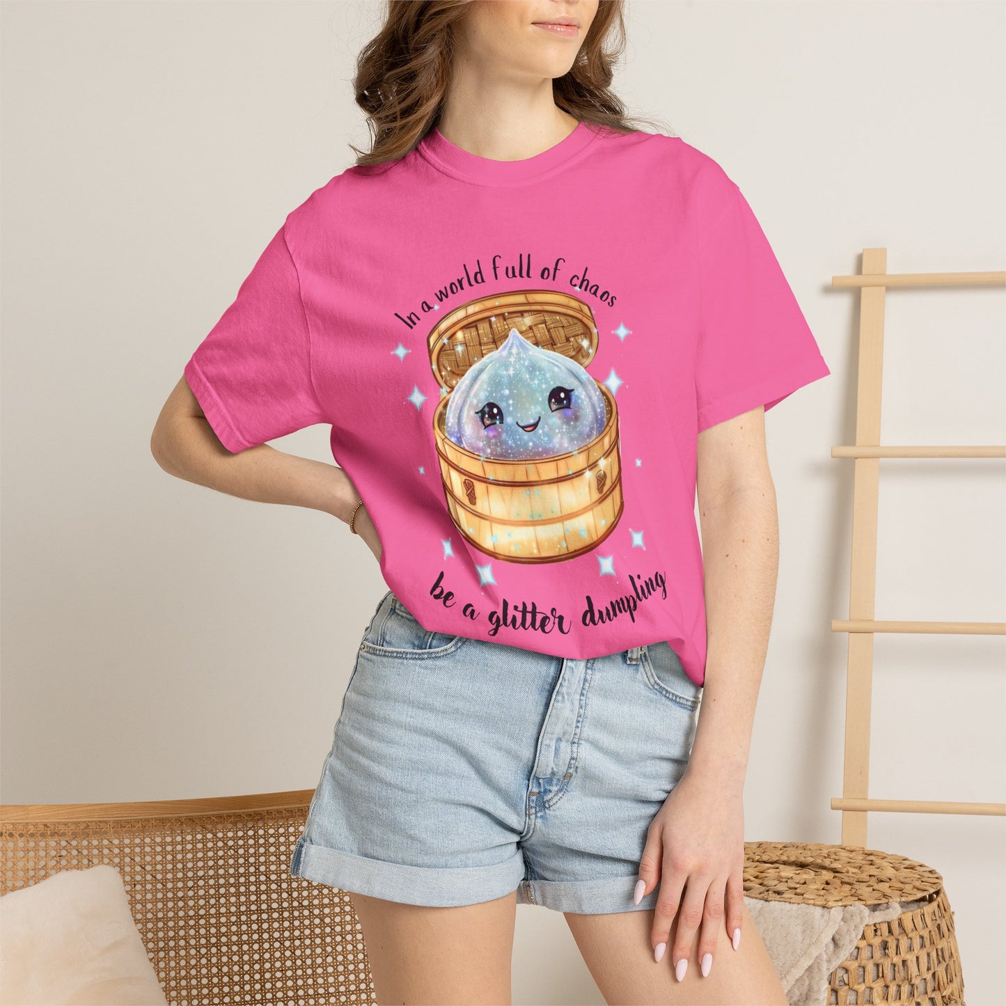 In a World Full of Chaos, Be a Glitter Dumpling™ Graphic Tee | Viral Squishy Inspired Shirt