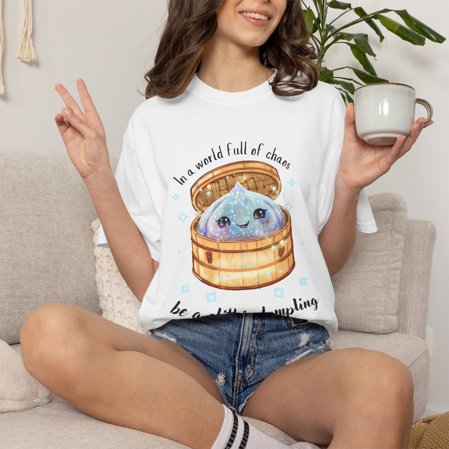 In a World Full of Chaos, Be a Glitter Dumpling™ Graphic Tee | Viral Squishy Inspired Shirt