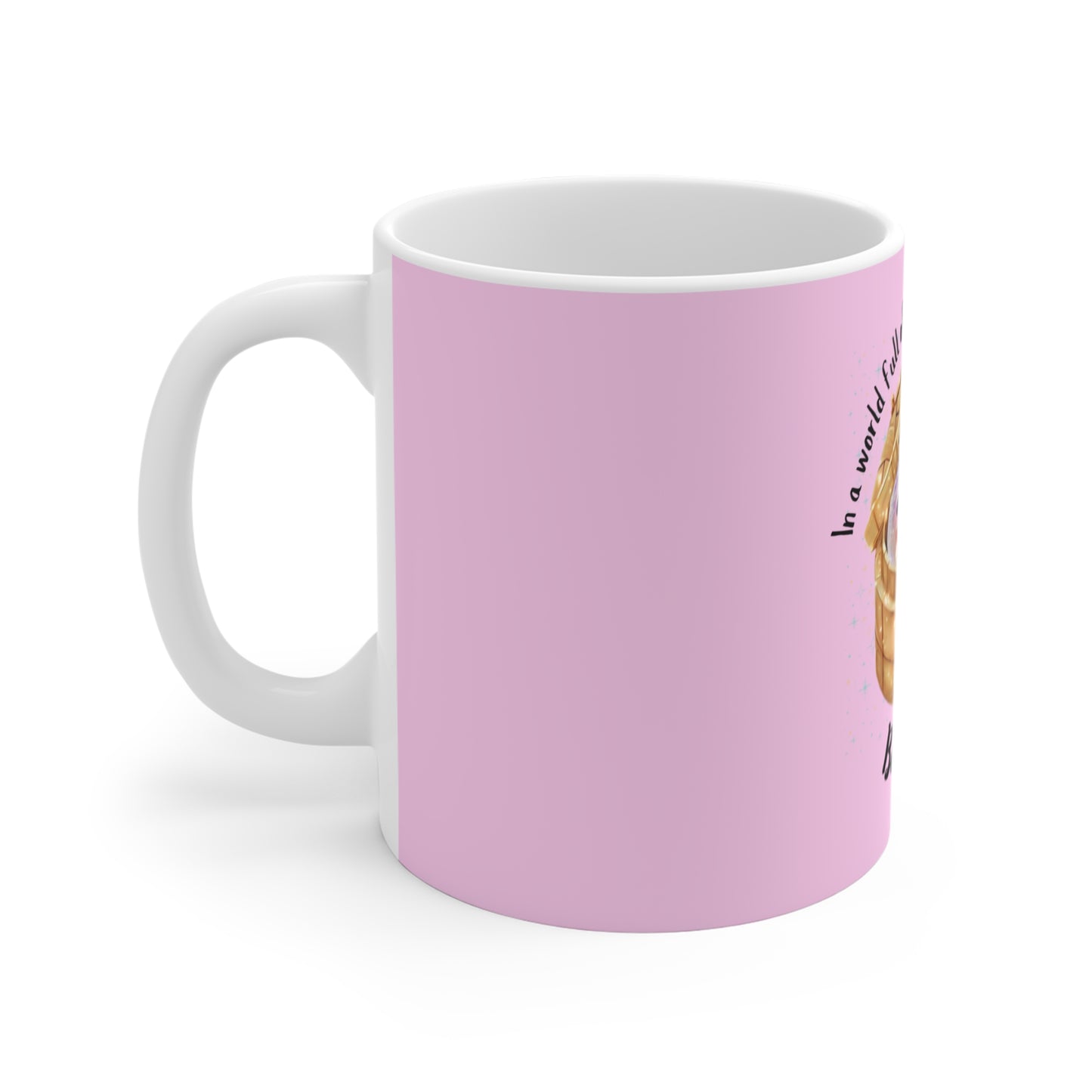 Cute Glitter Dumpling Mug - "In a World Full of Chaos, Be a Glitter Dumpling" 11oz