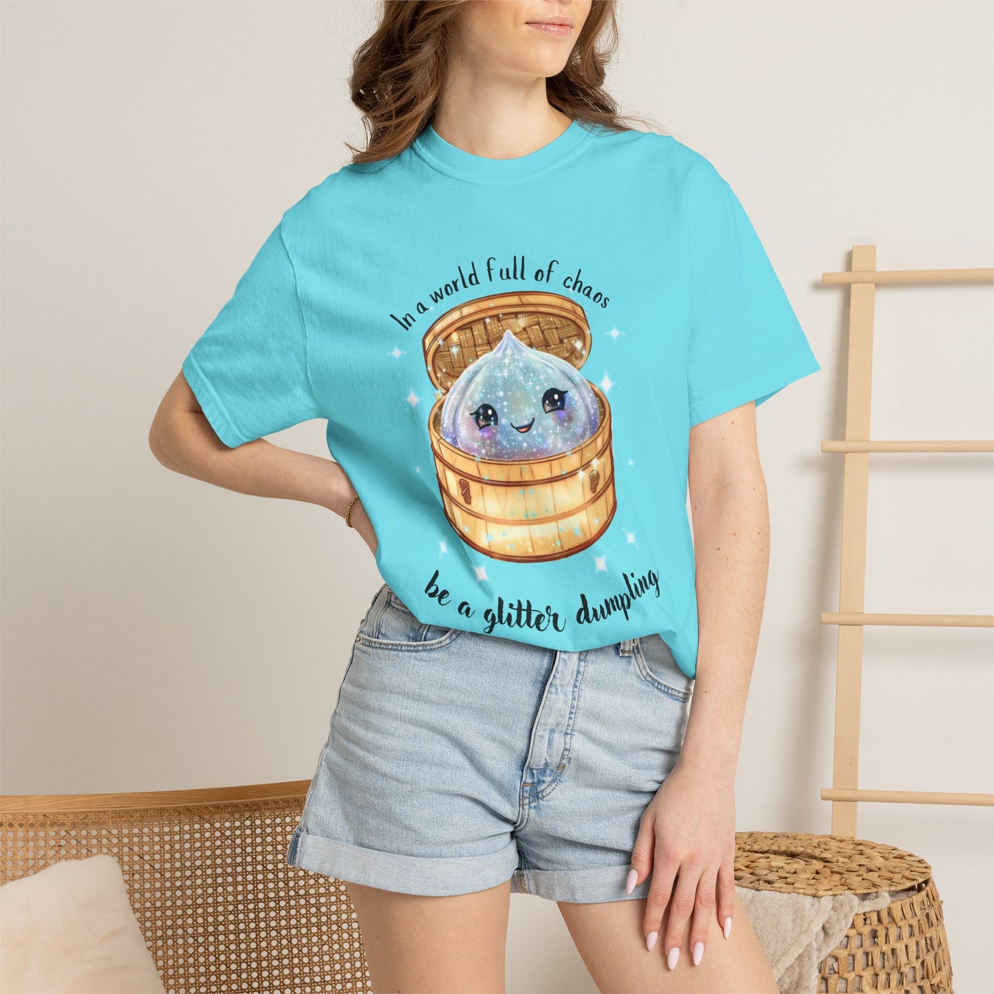 In a World Full of Chaos, Be a Glitter Dumpling™ Graphic Tee | Viral Squishy Inspired Shirt