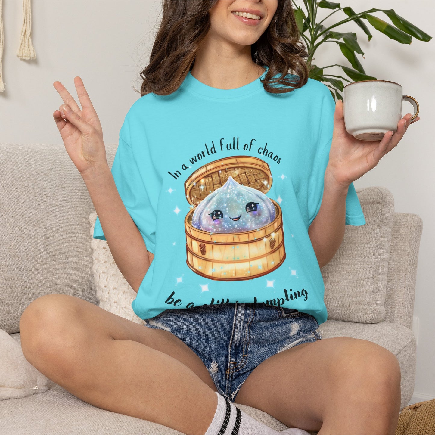 In a World Full of Chaos, Be a Glitter Dumpling™ Graphic Tee | Viral Squishy Inspired Shirt