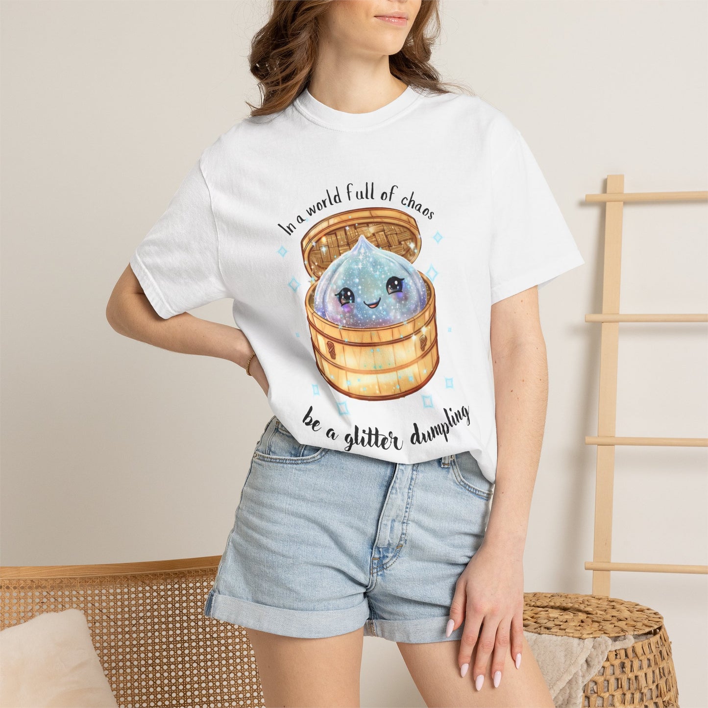 In a World Full of Chaos, Be a Glitter Dumpling™ Graphic Tee | Viral Squishy Inspired Shirt