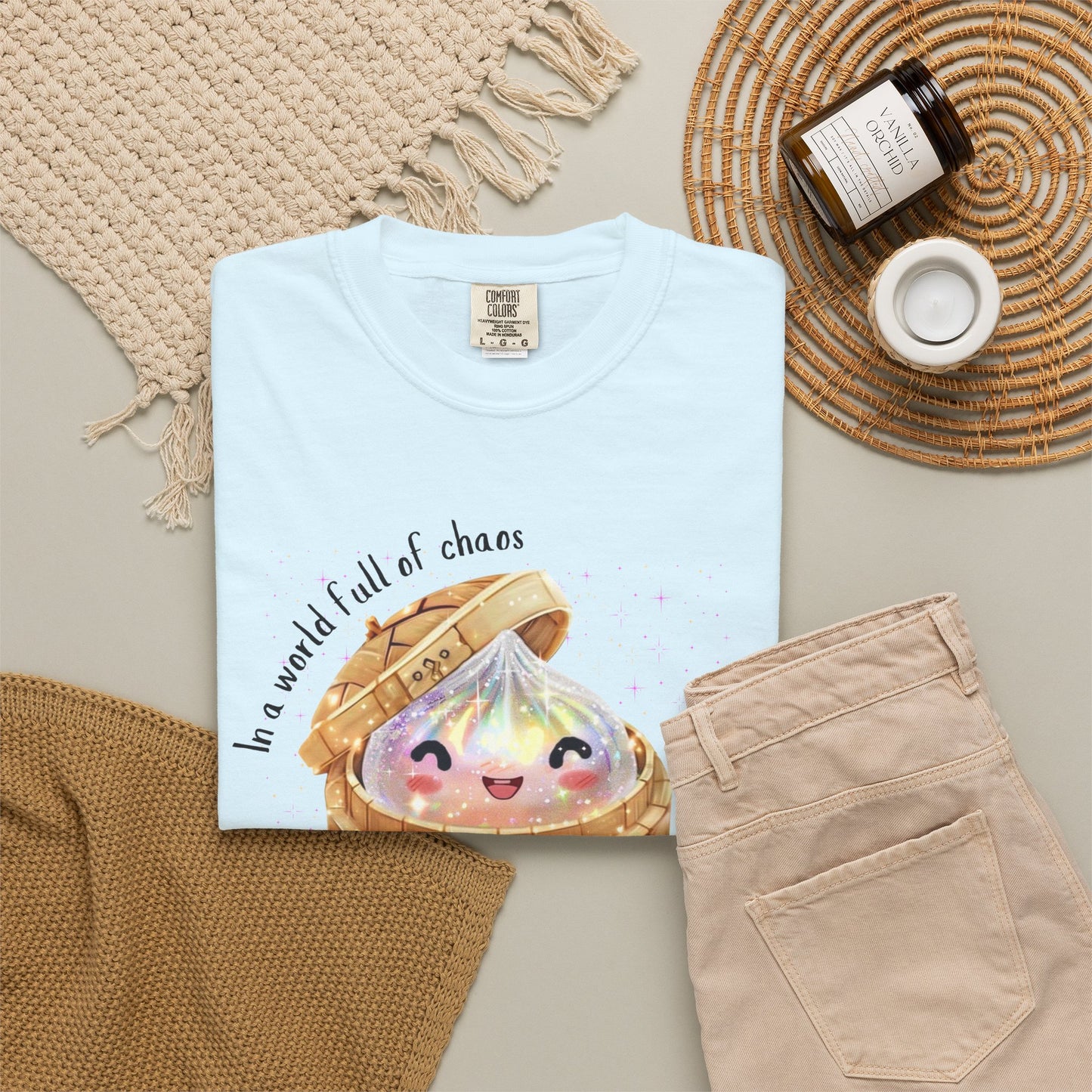 In a World Full of Chaos, Be a Glitter Dumpling™ Graphic Tee | Viral Squishy Inspired Shirt