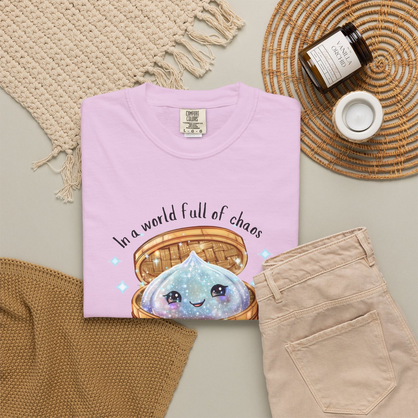 In a World Full of Chaos, Be a Glitter Dumpling™ Graphic Tee | Viral Squishy Inspired Shirt