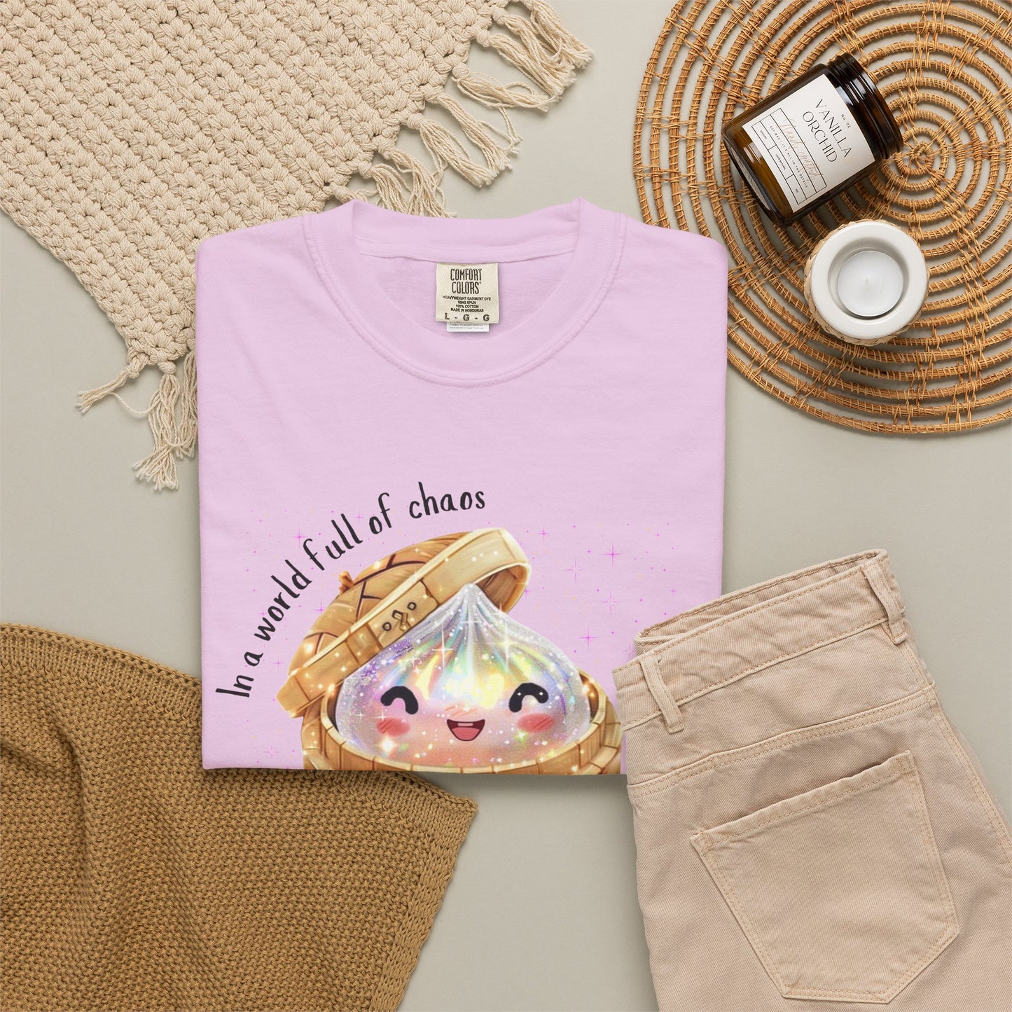 In a World Full of Chaos, Be a Glitter Dumpling™ Graphic Tee | Viral Squishy Inspired Shirt