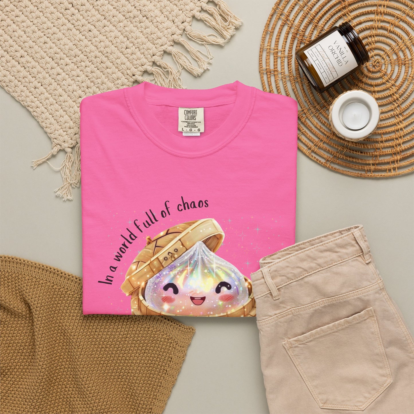 In a World Full of Chaos, Be a Glitter Dumpling™ Graphic Tee | Viral Squishy Inspired Shirt