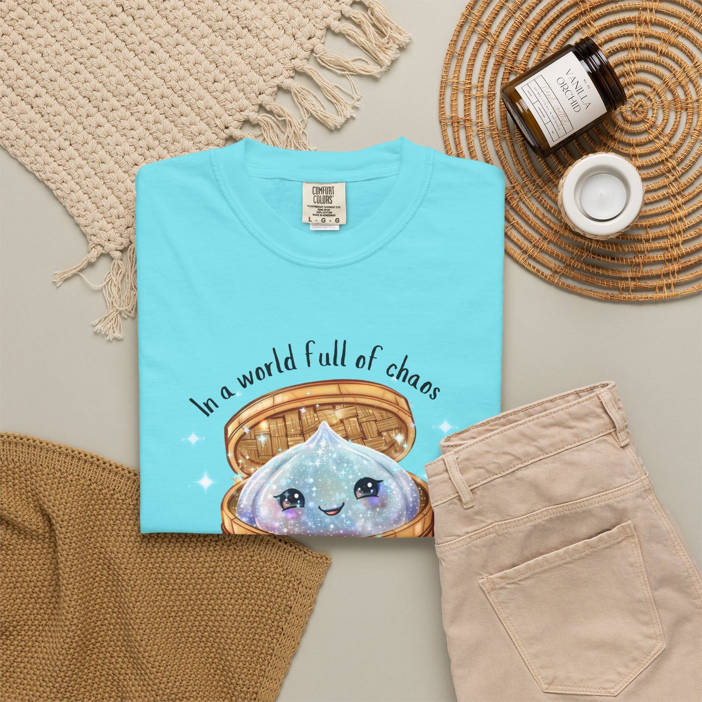 In a World Full of Chaos, Be a Glitter Dumpling™ Graphic Tee | Viral Squishy Inspired Shirt